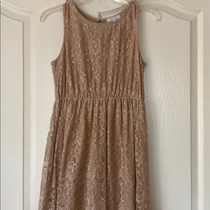 Nude lace dress